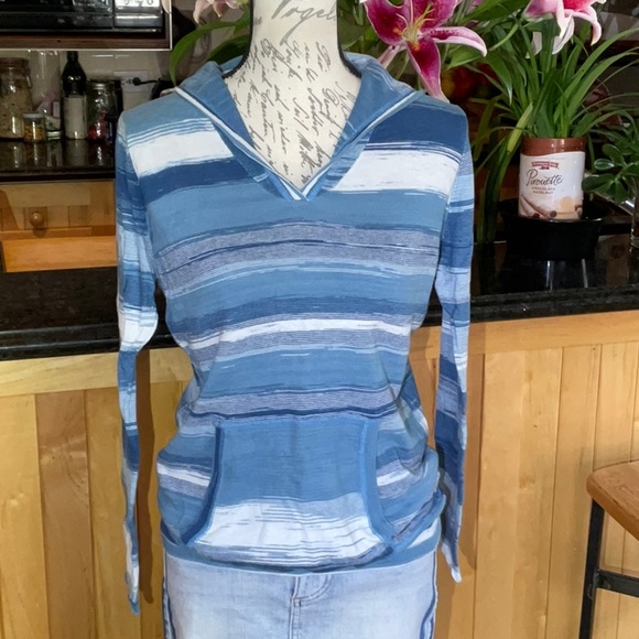 NWOT, prAna Daniele Lightweight Space Dyed Knit Hooded LS  Pullover Sz M - Picture 3 of 13